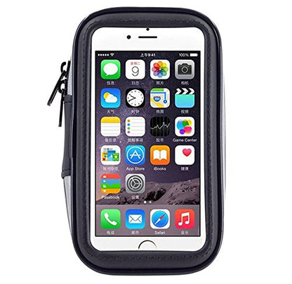 Touch Screen Bike Mount Waterproof Phone GPS Case Bicycle Handlebar Holder Bag for iPhone 16 Plus 15 14 13 Pro Max iPhone 16 Pro XR Samsung Galaxy A15 A35 S23 FE OnePlus Nord N200 Google Pixel 7 6
