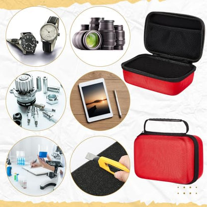 Relaxweex Hard Case with Foam, 13.5 X 9.8 X 5.5 Inch, Red | EVA Waterproof Shockproof Case, Customizable Foam for Camera Electronics Instruments, Digital Products, with Knife - color: Red, size: 13.5 x 9.8 x 5.5 inch