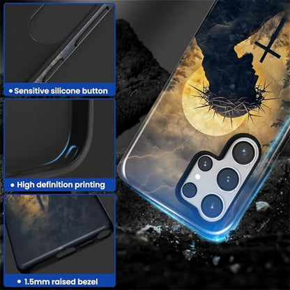 CARLOCA Case for Samsung Galaxy S26 Ultra,Faith Inspired Christians Scripture Design- Hybrid Dual Protection Soft TPU+ Hard PC,Shockproof Anti- Scratch Cover Men Women Stylish Protective Phone Case - color: Faith Inspired Christians Scripture, size: Galax