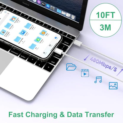 iPhone 17 16 15 Charger Fast Charging,3Pack 20W Fast Charging USB C Charger - color: Woven, size: 3Pack 10FT