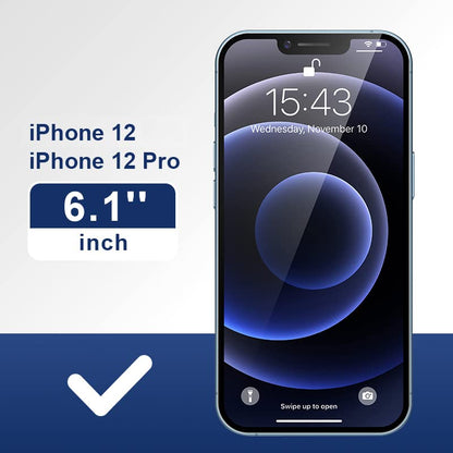 ImpactStrong Anti-Spy Privacy Screen Protector for iPhone 12 / iPhone 12 Pro (6.1-Inch), 9H Tempered Glass, Shatter-Resistant, Anti-Scratch, Easy Install Kit, Case Friendly, 2-Pack - size: iPhone 12/12 Pro