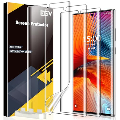 EGV 3 Pack for Samsung Galaxy S22 Ultra Screen Protector, Soft TPU Film - size: Galaxy S22 Ultra 6.8inch