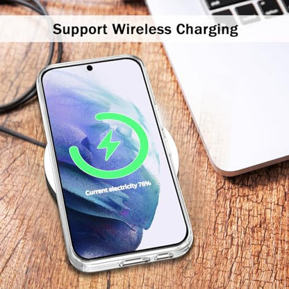 TENOC Phone Case for Samsung Galaxy S21 5G, Clear Case Non-Yellowing Protective Bumper Hard Back Cover - color: Clear Anti-Yellowing, size: S21