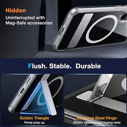 for Samsung Galaxy S25 Case with MagSafe Clear - color: Clear, size: Galaxy S25 with Stand