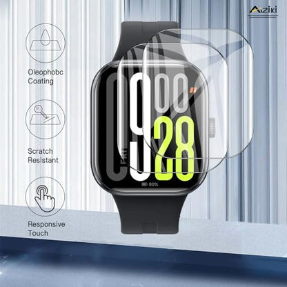 6 Pack Compatible for Xiaomi Redmi Watch 5 Screen Protector, Flexible TPU Film [Not Glass], Full Coverag, HD Clear Easy Install, Bubble Free for Redmi Watch 5 Screen Protector - size: RM6-Redmi Watch 5-Z-1