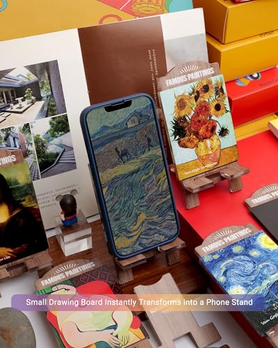 Cute and Artistic Cell Phone Stand for Desk – Multi-Functional Holder for Phones, iPads, Switch, Kindles, and Handheld Consoles. (Dream - Picasso) - style: Dream - Picasso