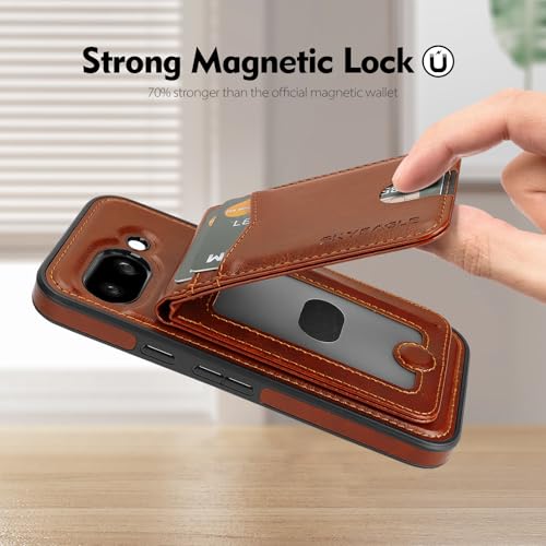 SkyEagle for MagSafe Google Pixel 9a Wallet Case,Brown - color: Brown, size: Google Pixel 9a