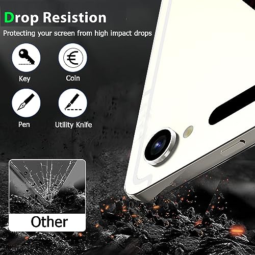 Zeking (2 Set) Camera Lens Protector Compatible with Samsung Galaxy Tab S11 X730/X736, Scratch-Resistant HD Clarity Ultra-Thin 9H Tempered Glass with Aluminum Edging, Individual Metal Lens Cover (Silver) - color: Silver
