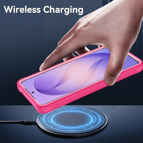 Compatible with Samsung Galaxy S26 Ultra Case with HD Screen Protector, 3-Layer Shockproof Military Grade Full Body Protection, Heavy Duty Hybrid Protective Phone Cover (Pink/Rose Gold) - color: Pink/Rose Gold