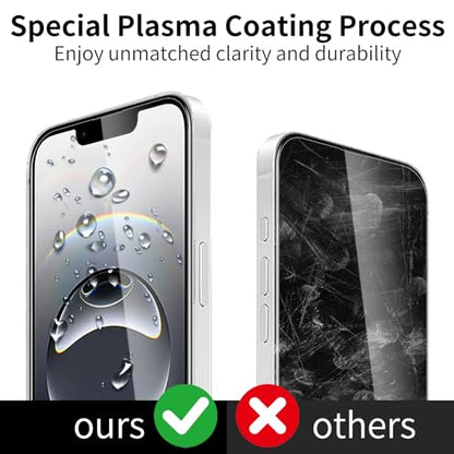 3 Pack Tempered Glass Screen Protector for iPhone 16E + 3 Pack Camera Lens Protector, 9H Hardness, HD Clear, Scratch Resistant, Case Friendly, Easy Install - size: iPhone 16E