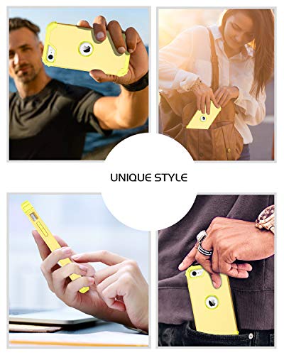 BENTOBEN for iPhone SE 2022 Case and iPhone SE 2020 Phone Case, Heavy Duty Full Body Rugged Shockproof Hybrid Hard Plastic Soft Rubber Bumper Protective Girls Women SE3/2 Cover,Light Yellow/Lemon - color: Light Yellow/Lemon
