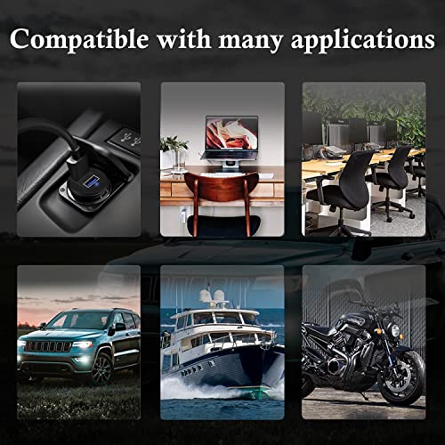 Alloy Shell Dual USB 3.0 Male to Female Car Mount Flush Cable 3ft - style: Dual Port 3ft