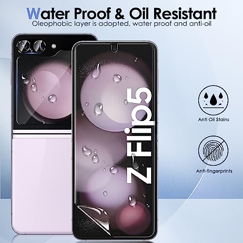 [2 Sets 6 Pack] for Samsung Galaxy Z Flip 5 Screen Protector - size: Z Flip 5