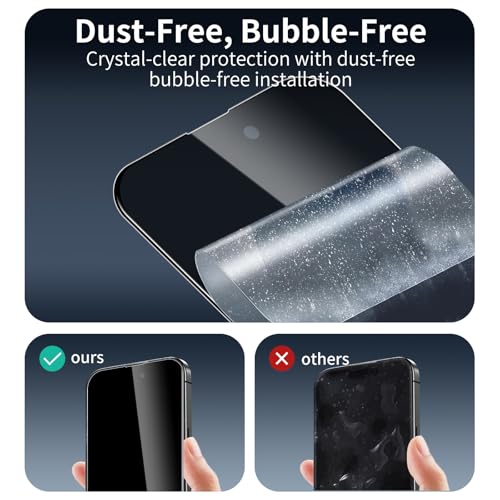 3 Pack Privacy Screen Protector for iPhone 11/ iPhone Xr 9H Hardness Double Shatterproof Anti-Spy Tempered Glass Film, Easy Installation, Case-Friendly - size: iPhone 11/ iPhone Xr