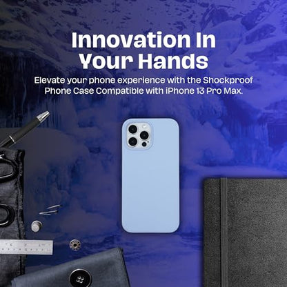 for Apple iPhone 13 Pro Max Case 6.7", Periwinkle Silicone 13 Pro Max Phone Case, Light Baby Blue Phone Cases with Shockproof Military Grade Drop Protection, Non-Slip & Anti-Scratch Aesthetic Cases - color: Periwinkle