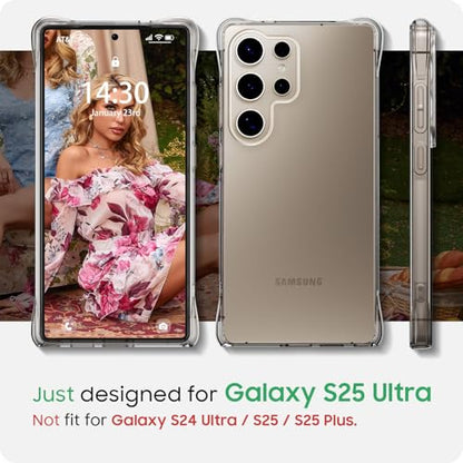 for Galaxy S25 Ultra Case, Ultra [Slim Thin] Flexible Scratch Resistant Clear TPU Gel Rubber Soft Skin Silicone Protective Phone Case Cover for Samsung Galaxy S25 Ultra (Clear) - size: S25 Ultra