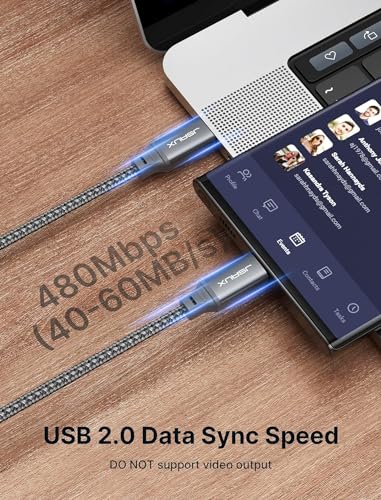 JSAUX 100W USB C to USB C Cable [2-Pack 10FT], PD Fast Charging, Grey - color: Grey, size: 10ft+10ft