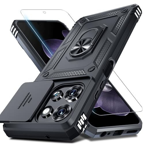 for Moto G 2026/2025 Case,Moto G Play 2026 Case Built in Slide Camera Cover - color: Black, size: Moto G (2025/2026)