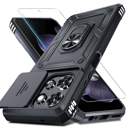 for Moto G 2026/2025 Case,Moto G Play 2026 Case Built in Slide Camera Cover - color: Black, size: Moto G (2025/2026)