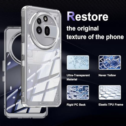Case for Nothing Phone 3a Pro, Military Grade Drop Protection Phone Case, Yellowing Resistant, Anti-Scratch Hard PC Back, Shockproof Hard Ultra-Thin Protective Cover, Clear - size: Nothing Phone 3a Pro