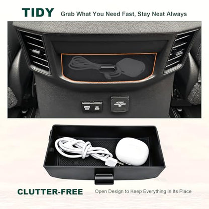 Rear Center Console Organizer for 2022-2026 Toyota Tundra Accessories - size: 2022-2026 Toyota Tundra