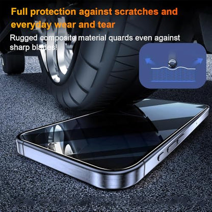 OneFish Privacy Screen Protector for IPhone 16 Plus Anti-Spy Tempered Glass Dust-Free Bubble-Free Anti-Fingerprint 9H Scratch Protection & Hassle-Free Installation Frame [2-Pack] - size: IPhone 16 Plus