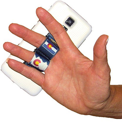 LAZY-HANDS 2-Loop Phone Grip - FITS Most - Colorado Blue - color: Colorado Blue - Fits Most