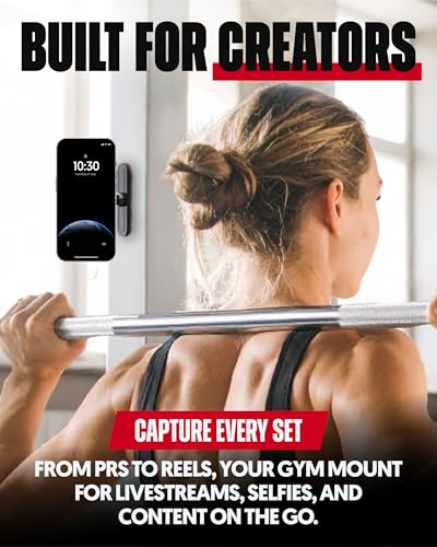Magnetic Phone Holder for Gym, Stand for MagSafe and Android, Alloy Base
