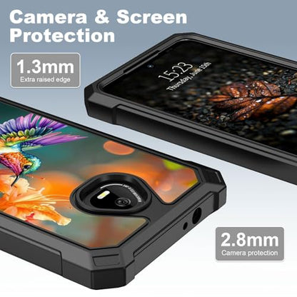 for Schok Volt Sv67q Sv67332 Case with Screen Protector, Military Grade Drop Protection, Dual Layer Hybrid Shockproof Protection TPU Phone Case for Schok Volt Sv67q, Hummingbird - color: Hummingbird