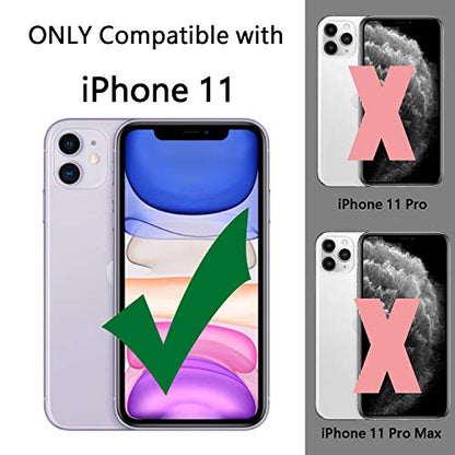 TENOC Phone Case Compatible with iPhone 11, Black Case Anti-Fingerprint Protective Bumper Matte Cover for 6.1 Inch - color: Black, size: iPhone 11