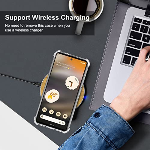 Google Pixel 6a Case with Screen Protector, Crystal Clear TPU Protective Cover - color: Z Clear, size: Google Pixel 6a Case