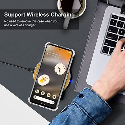 Google Pixel 6a Case with Screen Protector, Crystal Clear TPU Protective Cover - color: Z Clear, size: Google Pixel 6a Case