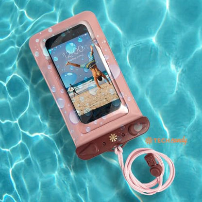 Tech Candy Dry Spell Phone Floatie Water Defender Bag: Special Edition Rose - color: Rose