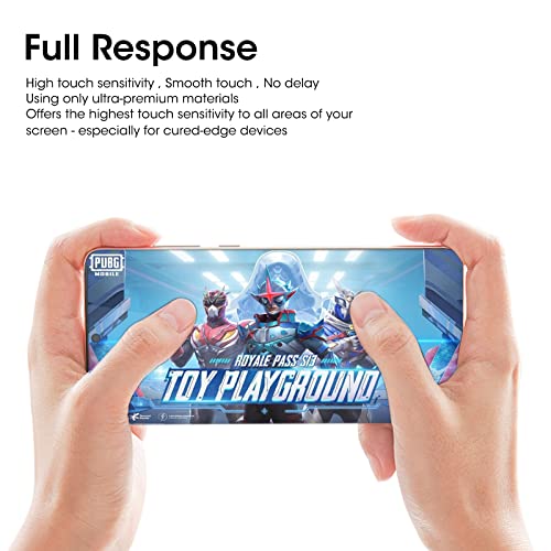 Ni-SHEN 3 Pack Galaxy S23 Ultra Screen Protector Tempered Glass 3D Curved Edge 100% Fingerprint Unlocking, Scratch & Impact Protection HD Clear & Smooth Touch for Samsung S23 Ultra - size: S23 Ultra Screen Protector