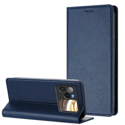 for BLU BOLD N4 5G Case Wallet with Card Holder | for BLU BOLD N4 5G Phone Case - [Built-in 2 Credit Card Slots] [Hidden Magnetic Closure] Premium PU Leather Wallet Cases - Flip Phone Cases - color: Blue
