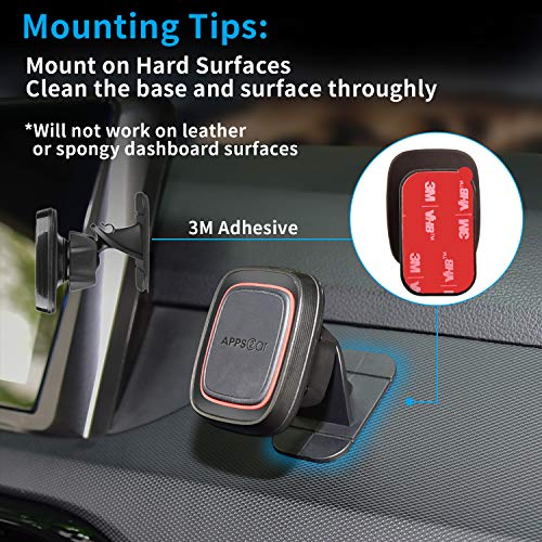 APPS2Car 3M VHB Adhesive Pads Double-Sided Replacement Mounting Tape 4-Pack - size: Rectangle - 1.9"x1.1"