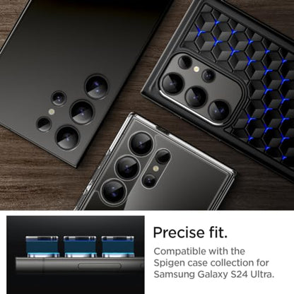 Spigen Camera Lens Protector for Galaxy S24 Ultra - Titanium Black [2 Pack] - color: Titanium Black
