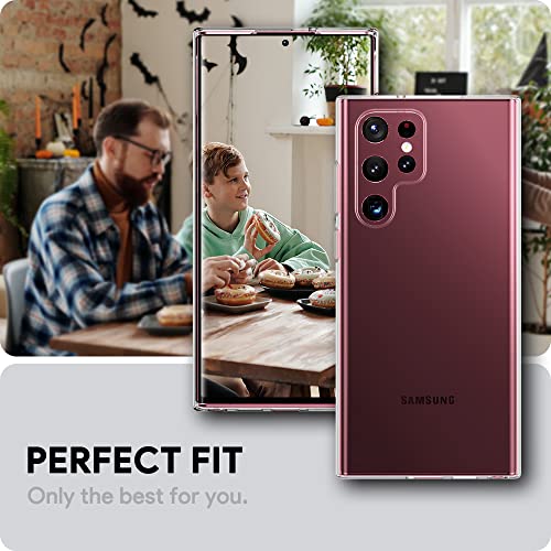 for Samsung Galaxy S22 Ultra Case, Ultra [Slim Thin] Flexible TPU Scratch Resistant Gel Rubber Soft Silicone Protective Clear Case Cover for Samsung Galaxy S22 Ultra(Clear) - size: S22 Ultra