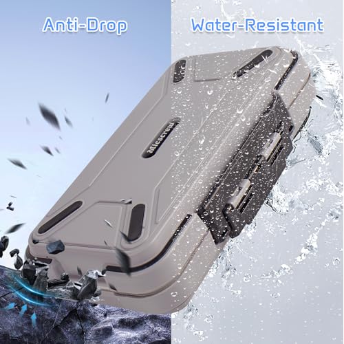 36-Slot SD Card Case with Clear Cases, Light Gray Organizer - color: Light Gray