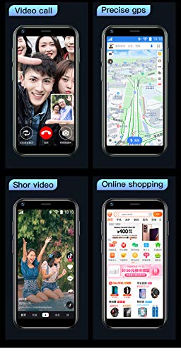 Truely Super Mini Smartphone, XS11 Unlocked Phone Android Mobile 2.5'' Ultra Thin Card Cellphone (Pink 2GB+16GB) - color: Pink 2GB+16GB