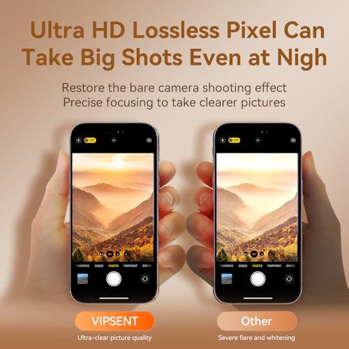 Camera Lens Protector for iPhone 17 Pro 6.3",9H Tempered Glass，Ultra HD, Scratch Resistance Easy to Install，Case Friendly， 3-Pack (iPhone17 pro) - size: iPhone17 pro
