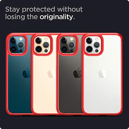 Spigen for iPhone 12 Pro Max Case, Ultra Hybrid [No Magnet Ring][Anti-Yellowing] - Red - color: Red, size: iPhone 12 Pro Max