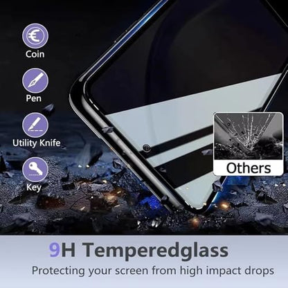 Privacy Screen Protector Tempered Glass for Samsung Galaxy S24 FE - Scratch Resistant Protective Film - Easy Installation Edge to Edge Protection - Bubble Free - size: Galaxy S24 FE