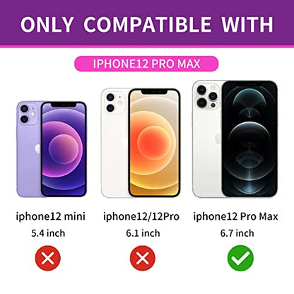 2 Pack Tempered Glass for iPhone 12 Pro Max Privacy Screen Protector - color: For iPhone 12 Pro Max (red)