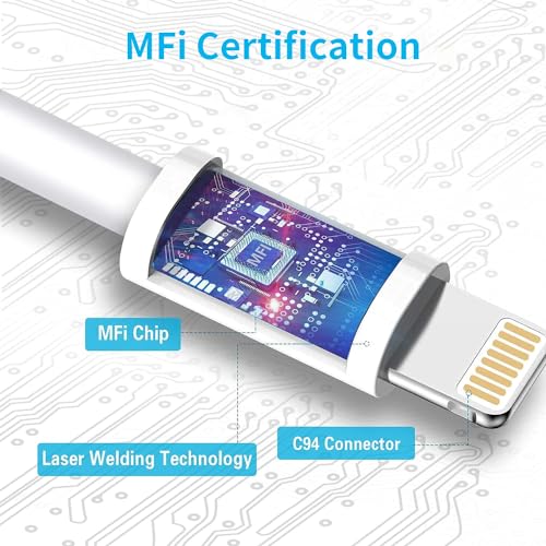 iPhone Charger 3Pack 10 FT USB C to Lightning Cable [Apple MFi Certified] - size: 10 feet