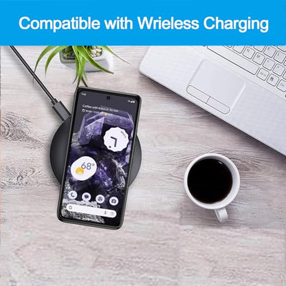Battery Case for Pixel 8a, Upgraded 10000mAh Battery Pack Rechargeable Charger Case with Wireless Charging Compatible for Pixel 8a (6.1 inch) External Charging Cover(Black) - size: Pixel 8A