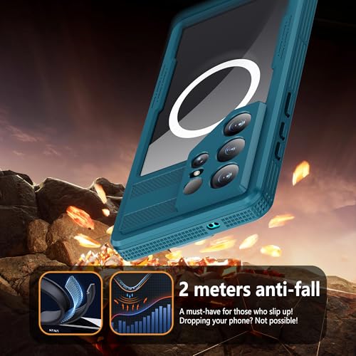 Waterproof Phone Case for Samsung Galaxy S26 Ultra Protective Teal - color: Teal, size: Samsung Galaxy S26 Ultra