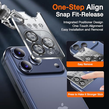 LK 2 Pack for iPhone 17 Pro/17 Pro Max Camera Lens Protector, Clear - color: Transparent