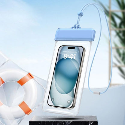 Waterproof Phone Pouch, Lightweigt Cellphone Case with Lanyard, Float Dry Bag Protector Case for iPhone16 15 14 13 12 11 Pro Max Plus XR, Fit up to 7.2" Devices, Underwater Sensitivity Touch, Blue - color: Blue