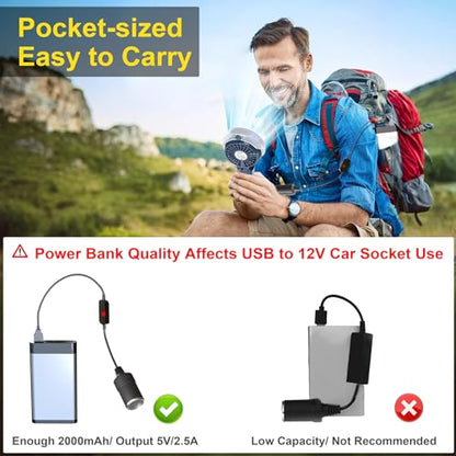 USB to Cigarette Lighter Adapter QC3.0 USB A Male to 12V Car Adapter Socket